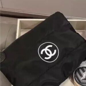 Chanel makeup bag